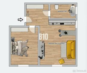 2-izbový byt/ parkovacie miesto/ tehlová novostavba - 7
