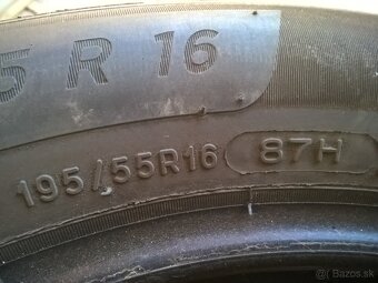 4 ks LETNÉ 195/55 R16 87H MICHELIN cca 7-8 mm LEN 125-€/sada - 7