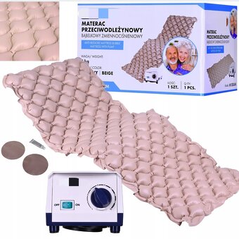 Polohovateľná posteľ+ 2x antidekubitné matrace - 7