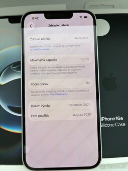 iPhone 16e 128GB 100% Batéria - 7