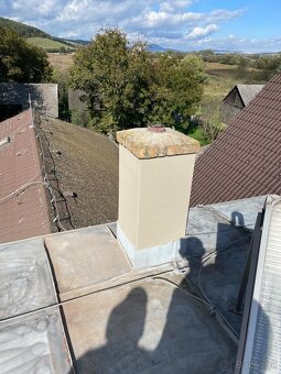 Oprava komínov, výmena žľabov, podbitie plechových šablón. - 7