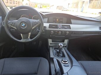 Predám BMW Rad 5 520d 110 KW sedan r.v.2006 manuál - 7