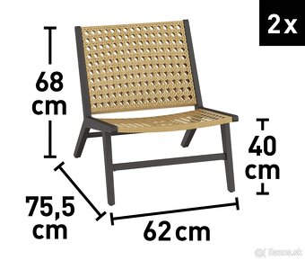 Záhradný/balkónový nábytok + obal - 7