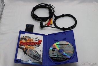 PlayStation 2 Slim SCPH-90004 +Burnout 3 + príslušenstvo - 7