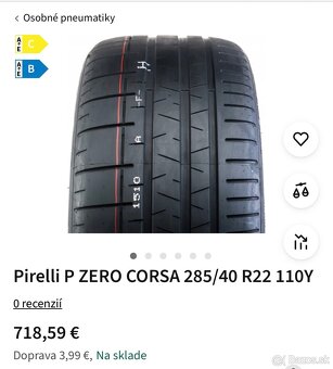 letna sada pneumatík Pirelli PZero Corsa porsche cayenne - 7