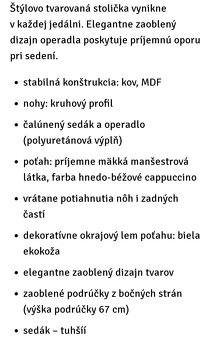 JEDÁLENSKÉ KRESLÁ 4ks - 7