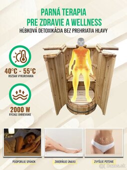 Mobilná sauna domáce kúpele mini parná sauna súkromná sauna - 7