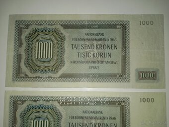 BANKOVKY 1000 K 1942, JEDNOPÍSMENNÉ SÉRIE - 7