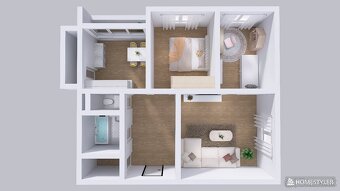 Komfortný 3 izbový byt s loggiou, šatníkom a špajzou - 7