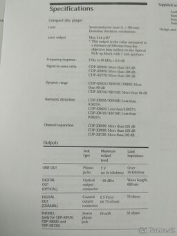 CD přehrávač SONY CDP-XB 920 QS - 7
