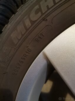 Hliníkové disky 16" 5x112 Audi A3 zimné pneu 205/55 r16 - 7