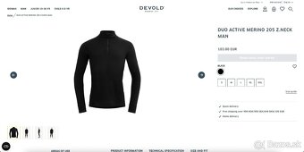 Merino rolák Devold Duo Active Merino 205 Zip Neck Man - 7