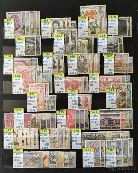 Poštové znánky Československo - série čisté / 1 - 7