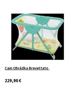 CAM - skladacia ohrádka pre deti, príp. prenosná postieľka - 7