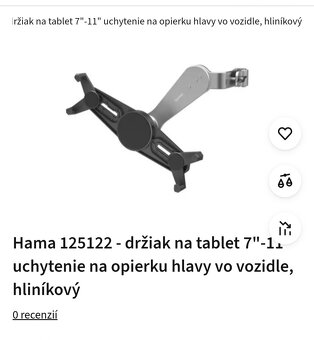 Držiak na tablet do auta HAMA - 7