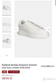Emporio Armani 39 tenisky bieke original - 7