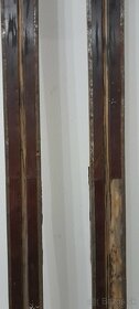 Staré drevené lyže, dĺžka 2 m, pôvodný stav, 1 pár - 7