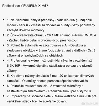 Fujifilm X-M5 black + XC15-45mm F3.5-5.6 OIS PZ - 7
