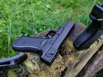 2x AEP Glock 18 + 5 magov + puzdro + 2 batérie - 7