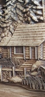 Drevený obraz Poľovnicke motivy 90×68cmhr.4 cm - 7