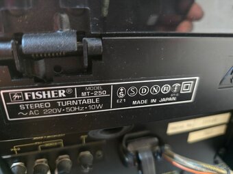 Fisher MT-250 Lineárny vintage gramofón - 7