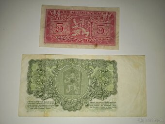 BANKOVKY 5 KČS 1940-1961, 3 RŮZNÉ EMISE - 7