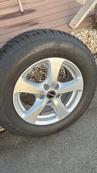Alu disky Borbet R16 + zimné Dunlop KIA Sportage - 7