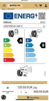Letné pneu 235/55 r18 Pirelli - 7