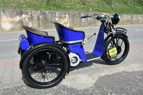 Dámská motorová tříkolka L'Automouche - historická rarita - 7