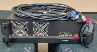 Predám 2ks pasívny subwoofer so zosilňovačom a kabelážou - 7