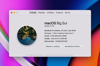 MacBook Pro 15" i7-2GHz,4j/8GB/256GB, NOVÁ BATÉRIA - 7