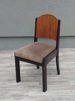 Sada 6 jedálenských stoličiek ” ART DECO “. - 7