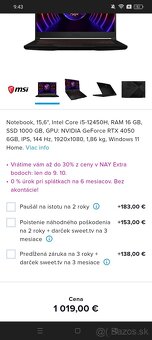 MSI GF63 15,6" - 7