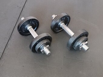 Predám kompletnú domácu posilňovaciu výbavu Klarfit + príslu - 7