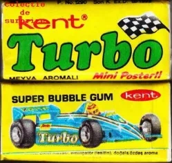 Obrázky áut zo žuvačiek Kent Turbo - 7