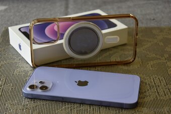 Apple iPhone 12 Purple 64 GB + krabica + och. skličko + obal - 7