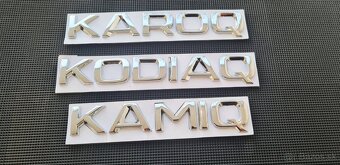 ŠKODA nápisy ČIERNE / CHROMOVE - 7