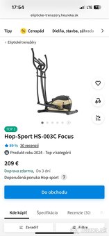 Eliptický trenažér HOP-SPORT – Skvělý stav - 7