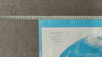 Retro mapa Zemské pologule – zberateľská rarita  Predám veľ - 7