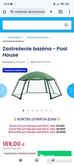 Marimex Bazén,filtrácia, solar2x,,schody, zastrešenie - 7
