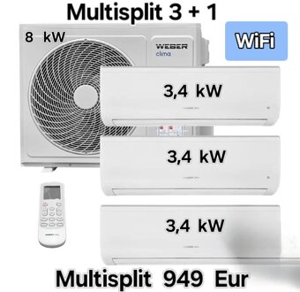 Klimatizácia NOVÁ WIFI kúriť chladiť - 7