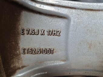 5x108 r17 ET52,5 x 7,5J elektróny originál FORD - 7