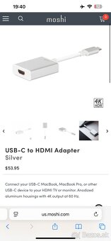 Adaptér usc to hdmi pre MacBook air Apple $54 nový - 7
