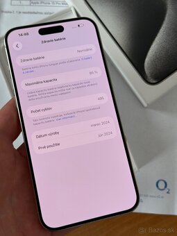 iPhone 15 Pro Max 256gb záruka top stav - 7
