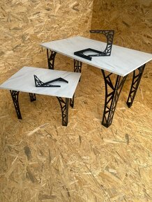 Kovové podnože stolové nohy stoly stolíky konzoly - 7