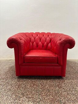 CHESTERFIELD ŠTÝL,KOŽENÁ SEDAČKA - 7