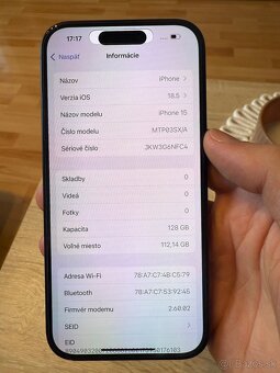 iPhone 15 Black 128GB - 7