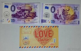 0€ / 0 euro suvenírová bankovka prítlač gold - výmena - 7