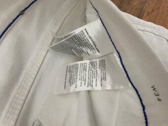 NOVÉ CALVIN KLEIN originál white pánske jeansove capri L/XL - 7