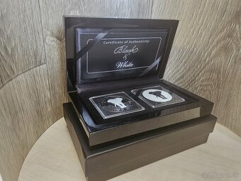 Somalia 2x 1oz. 2025 Silver Elephant Black and White Edition - 7